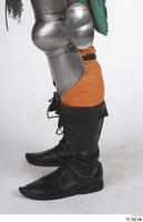  Photos Medieval Knight in plate armor Medieval Soldier army leather shoes leg plate armor 0005.jpg